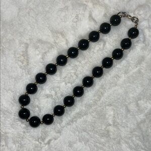 Elegant Black Beaded Necklace